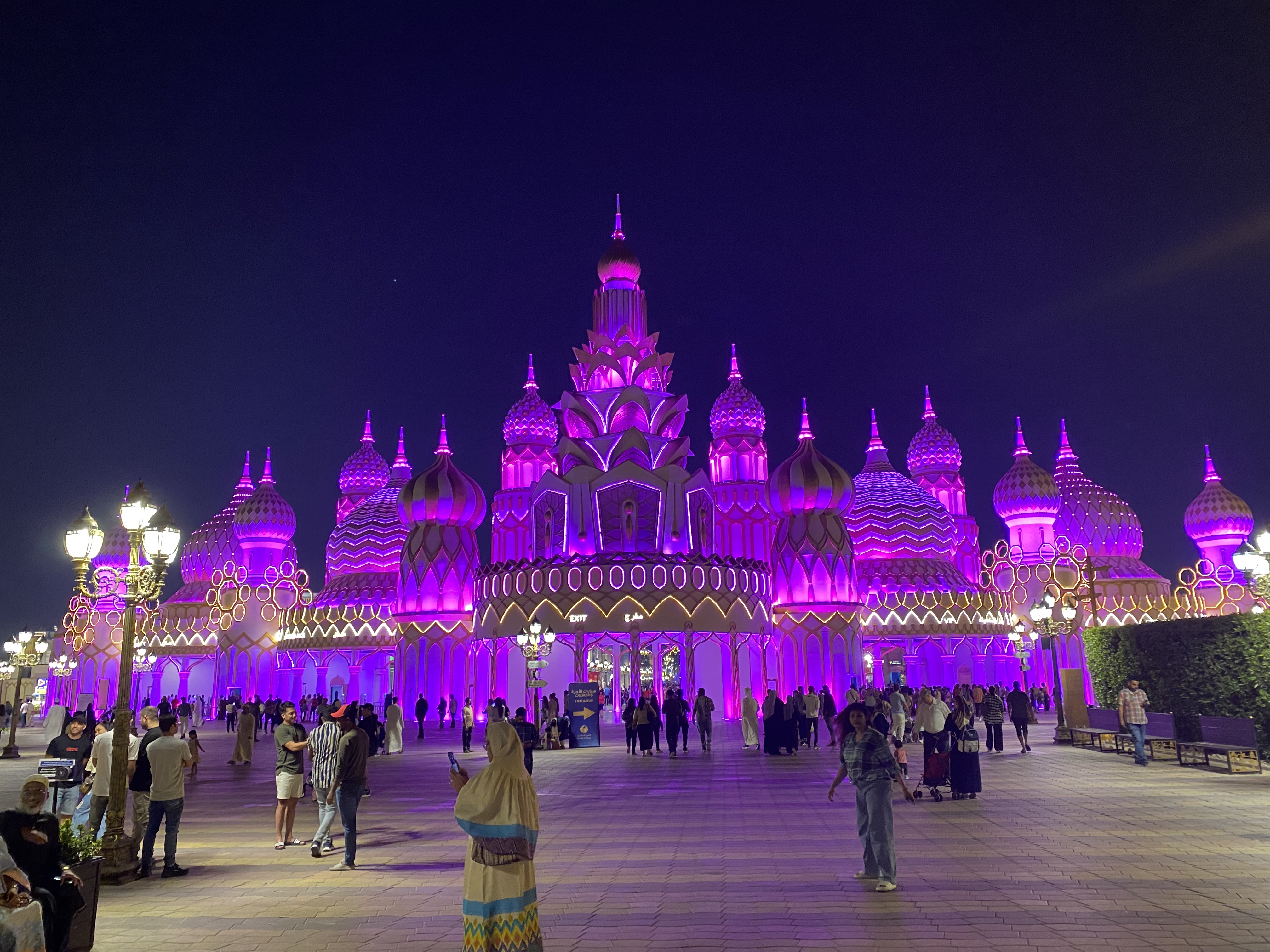 Global village at night